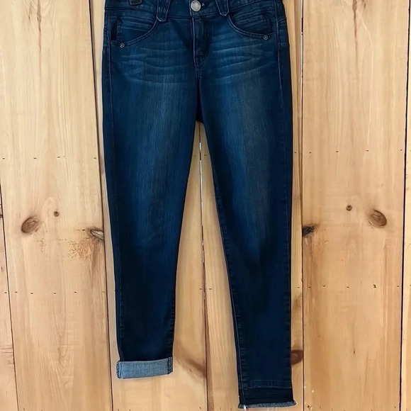 "Ab"solution® Cuffed Indigo Ankle Skimmer Jean Size 4 - Picture 5 of 5